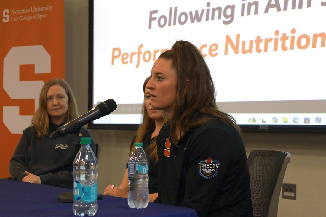 Julia Zalewski sitting as panel member for lecture series