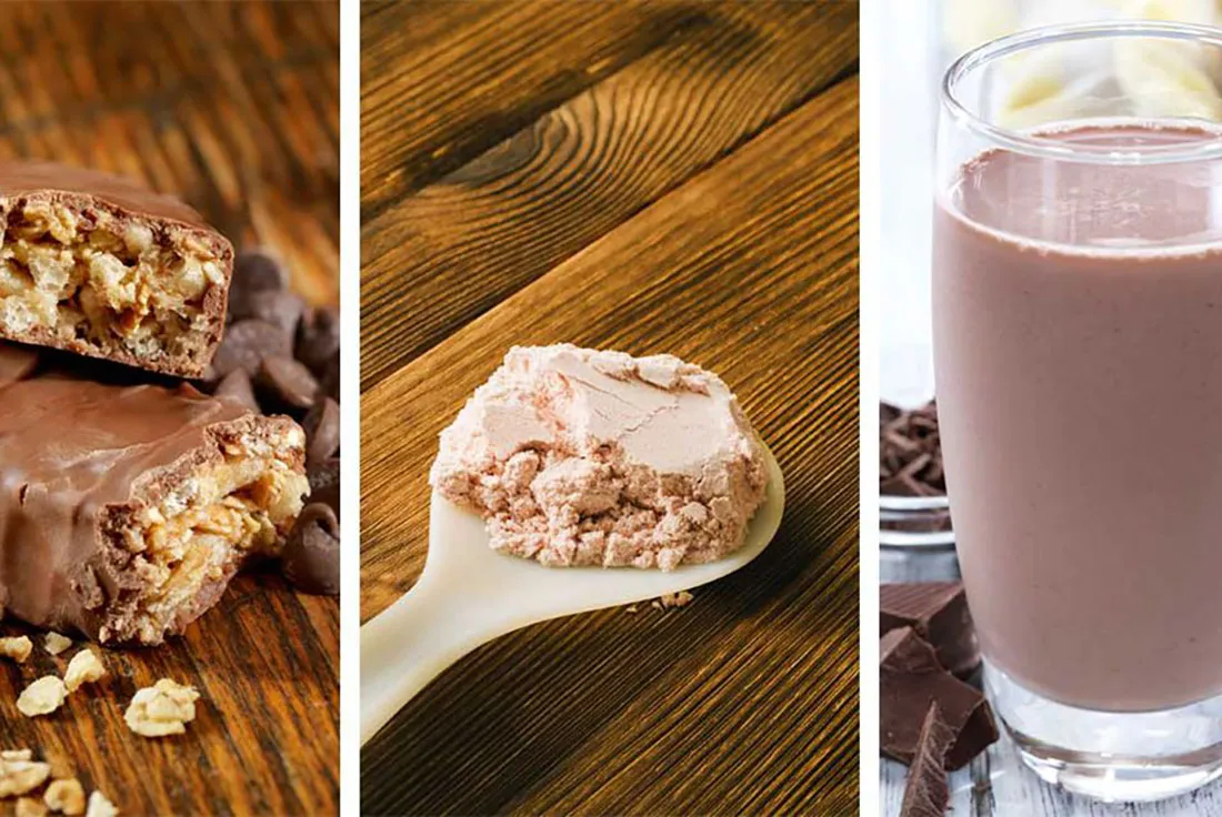 Protein foods montage