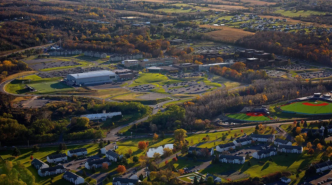 Aerial photo of Onondaga Community College