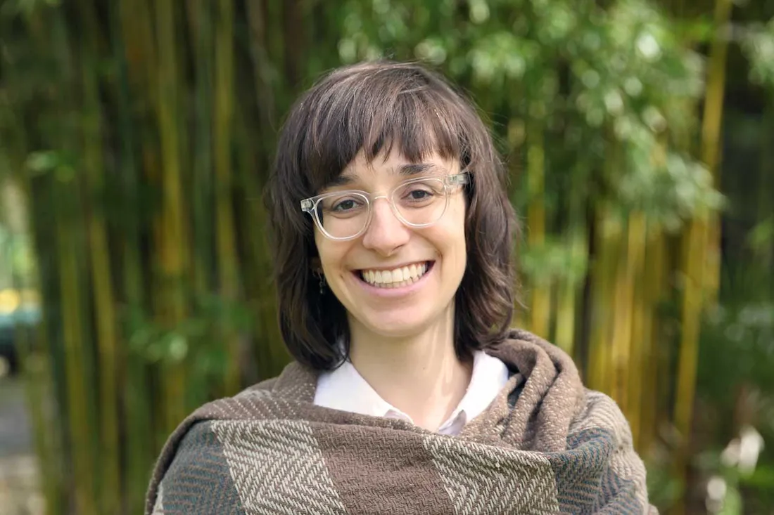 headshot of Rebecca Garofano taken outside in front of a tree