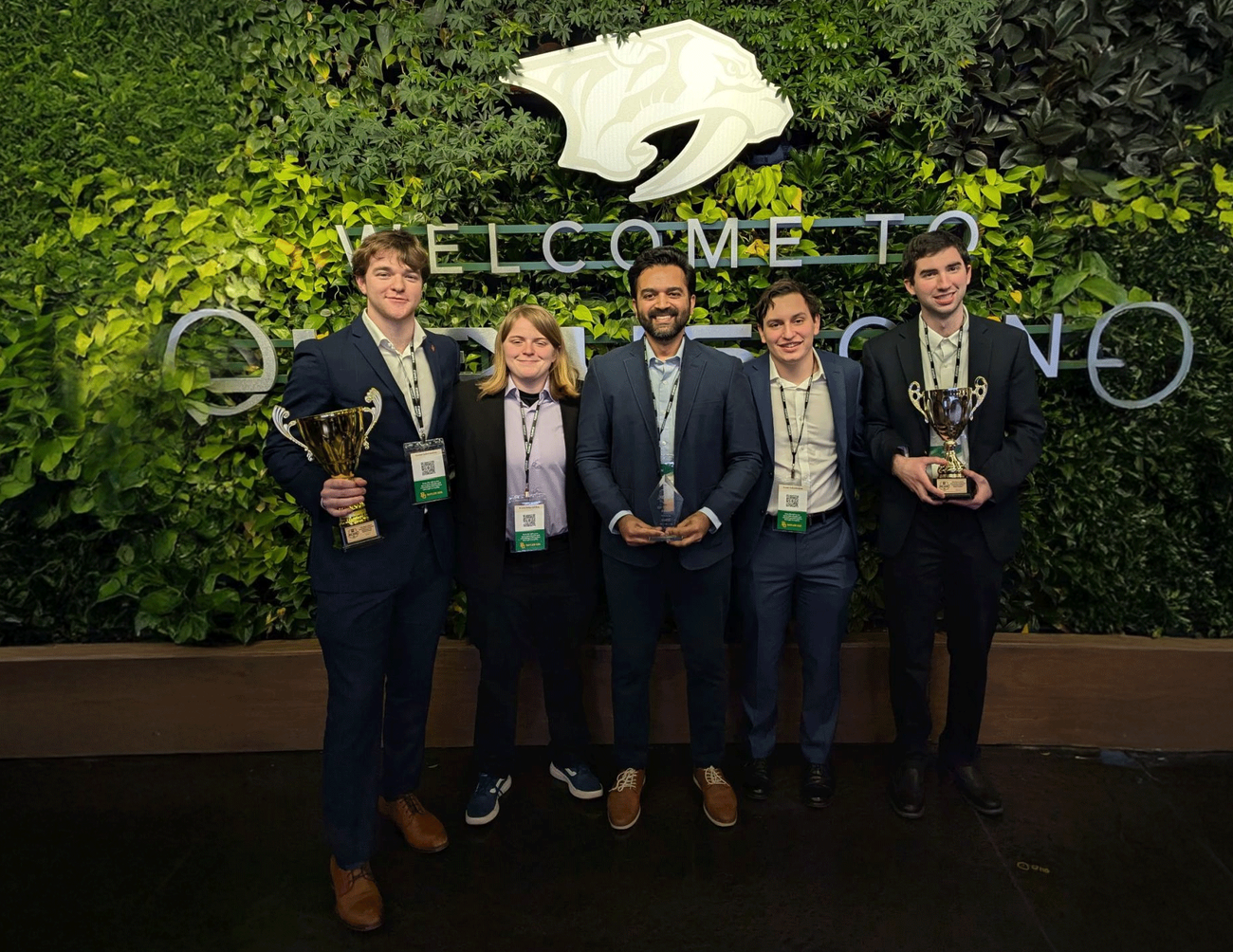 5 sport analytics students and faculty member win award at NCSAC conference 2026