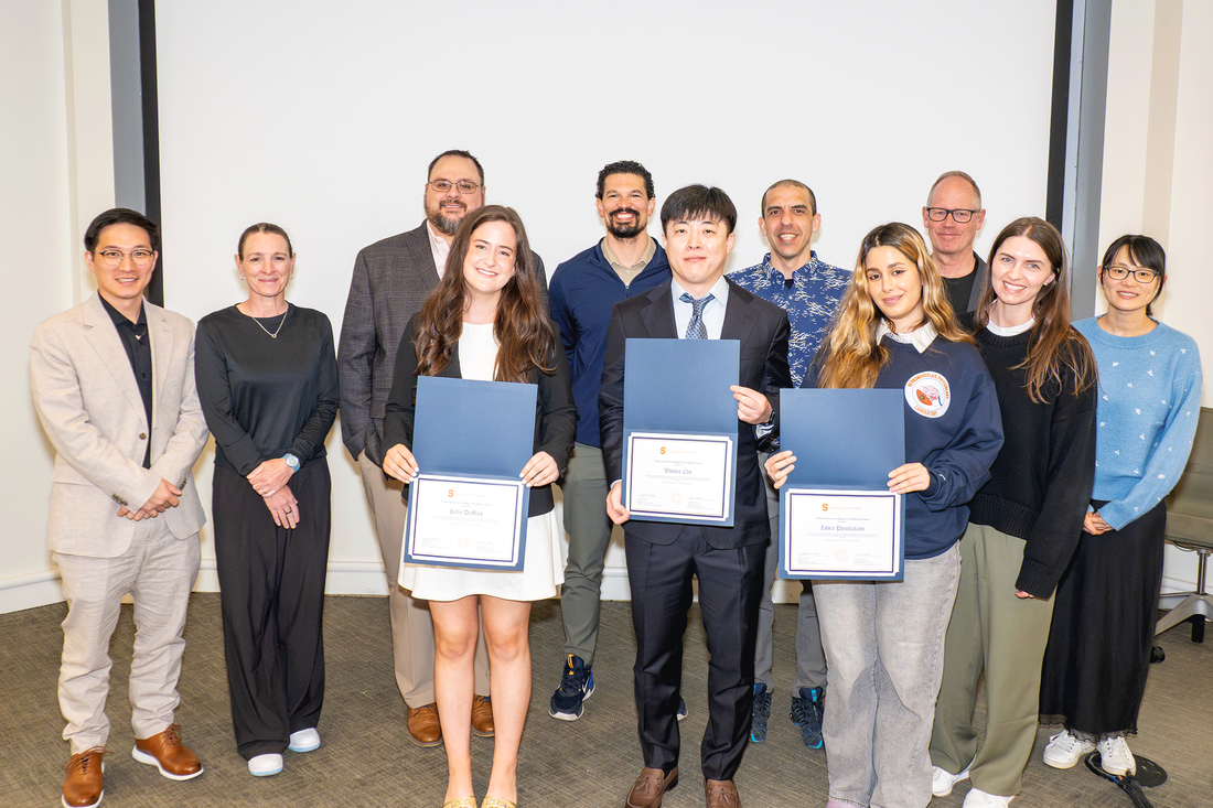exercise science awards presented to students