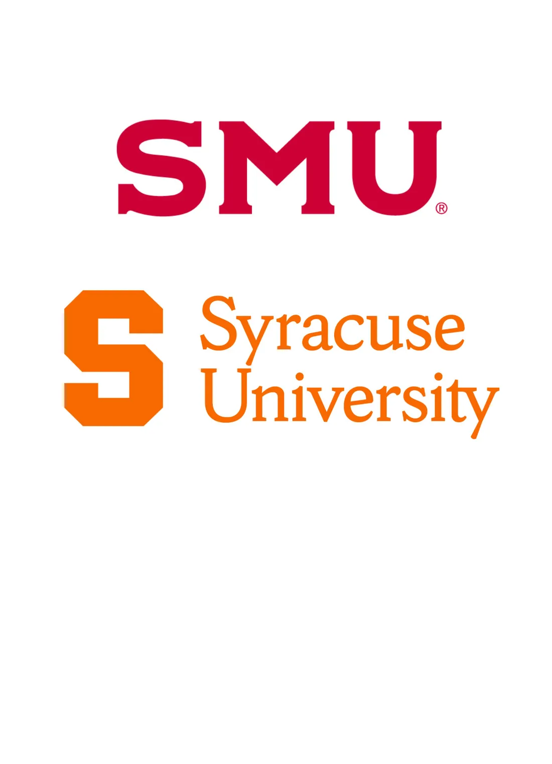 SMU and SU logos