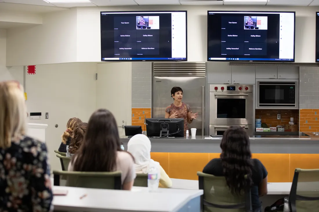 A nutrition classroom environment