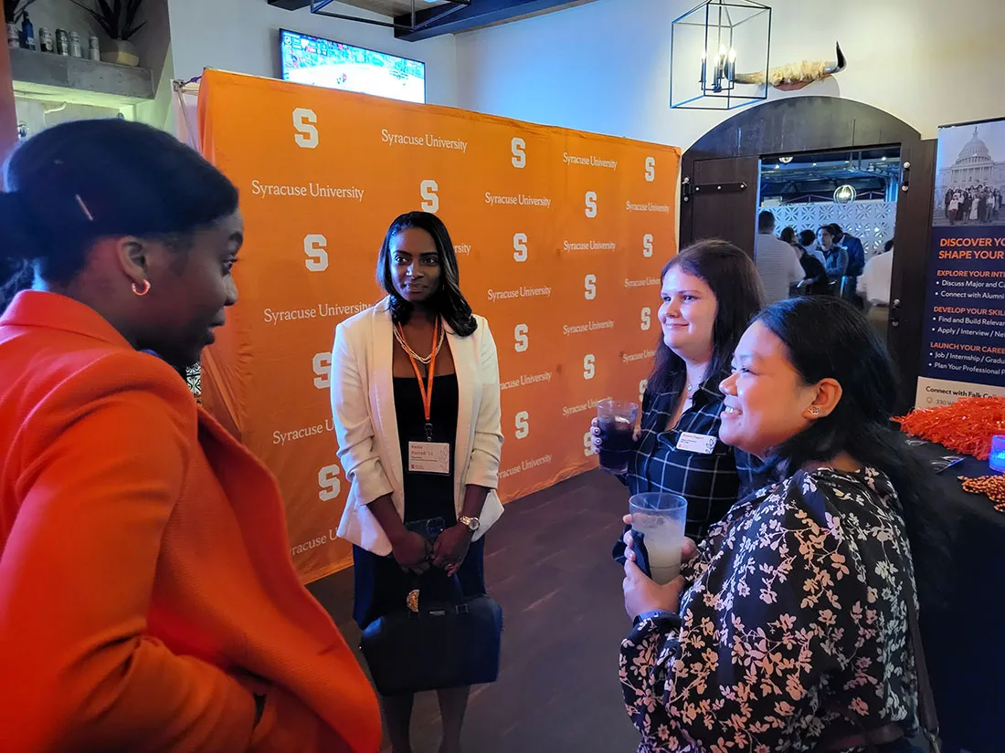 four females attending event