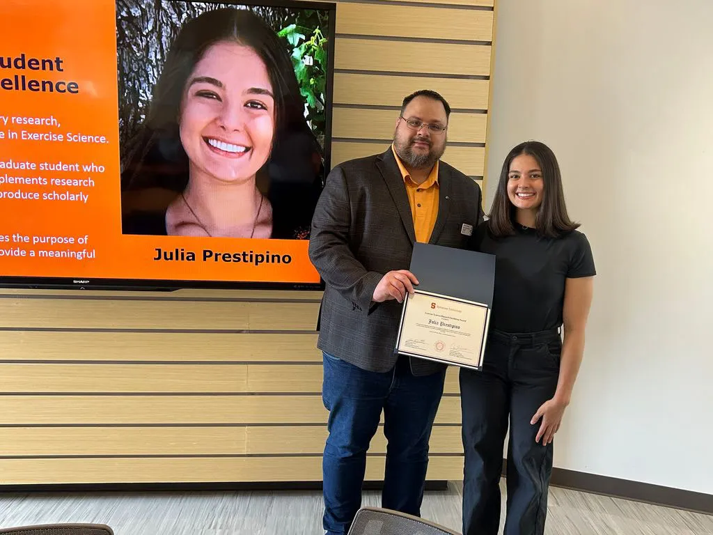 Julia accept award