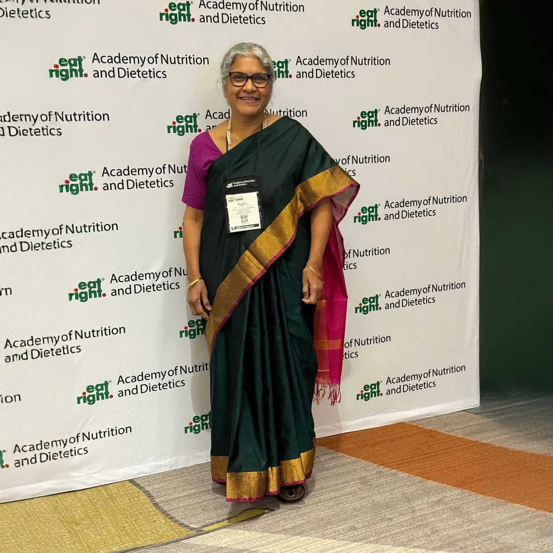 Sudha Raj medallion award recipient