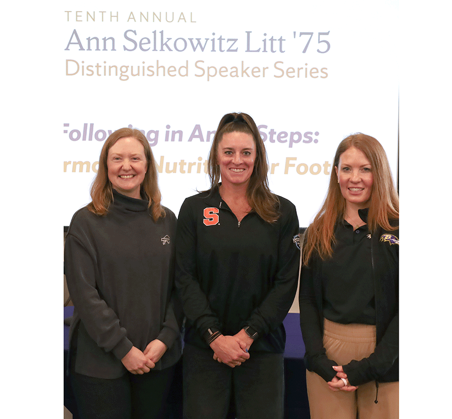 three participants of Ann Litt lecture