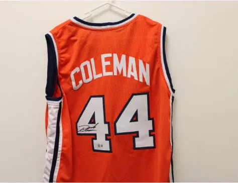 Number 44 jersey signed by Derrick Coleman