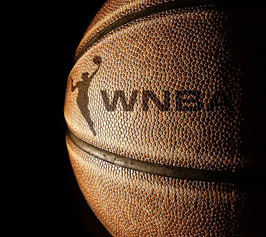 WNBA logo on basketball
