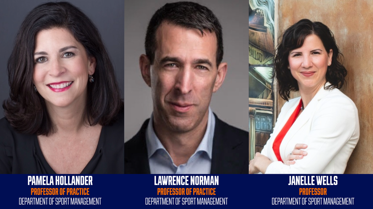 headshots of Pam Hollander, Lawrence Norman and Janelle Wells