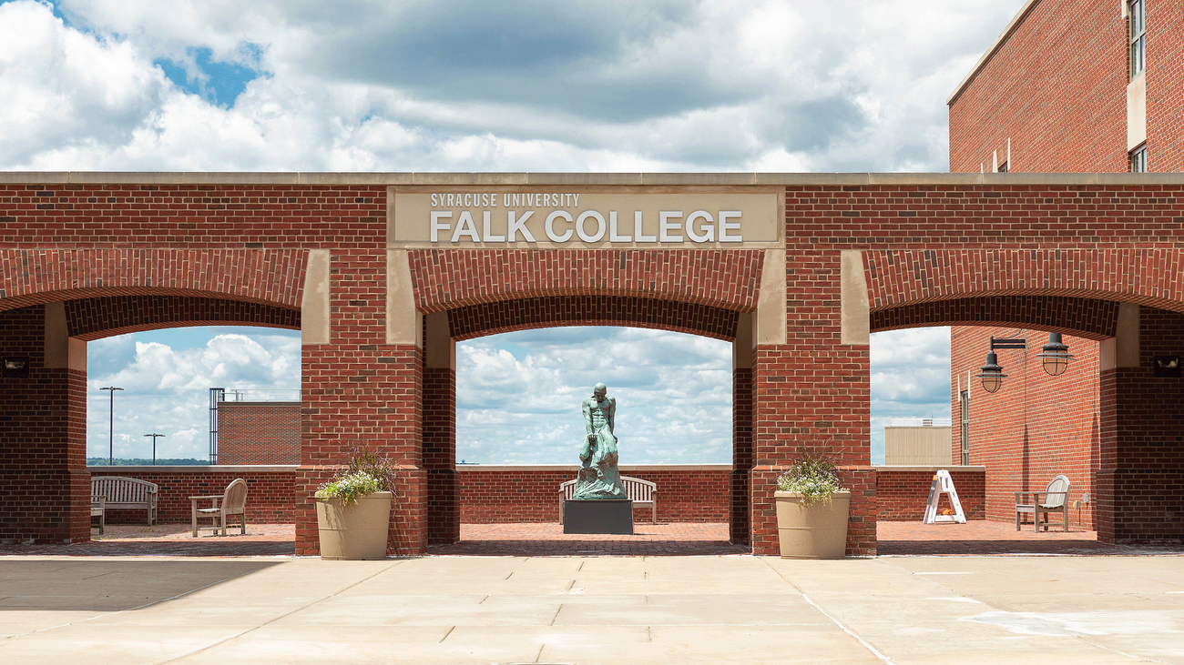 Falk exterior patio view