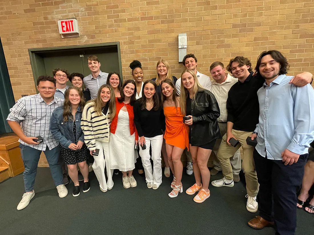 students in a group who received the Director's Academic Achievement Awards