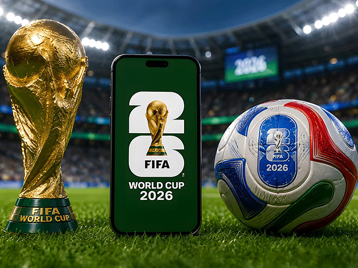 Three World Cup Objects on display